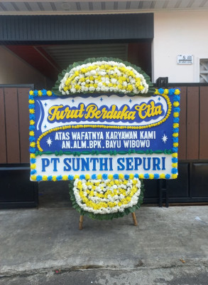 Papan Bunga Duka di Wonoplumbon